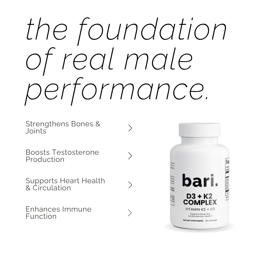D3 + K2 Complex | Bone, Heart & Testosterone Support