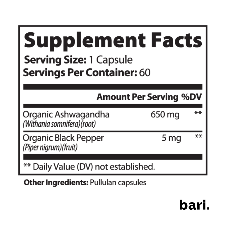 Ashwagandha | Calm Focus + Cortisol Control