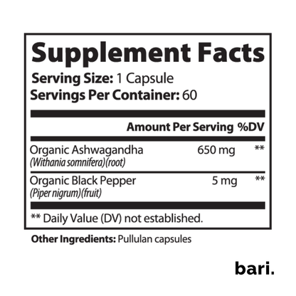 Ashwagandha | Calm Focus + Cortisol Control