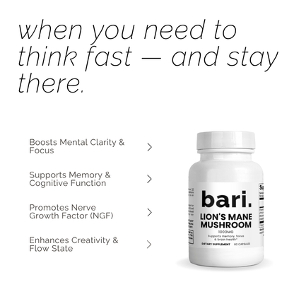 Lion’s Mane Mushroom | Clean Mental Clarity & Brain Recovery