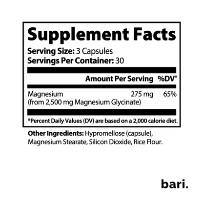 Magnesium Glycinate | Sleep, Stress & Muscle Recovery